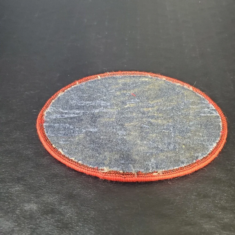 VTG ALASKA With Moose Woven Sew-On Oval Patch